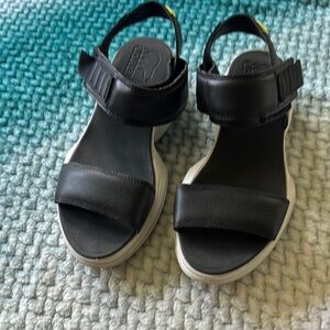 Sorel Black Sandals